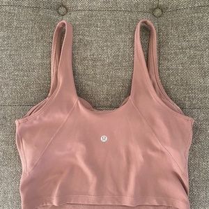 LULULEMON ALIGN TANK size 8 mauve/twilight rose color
